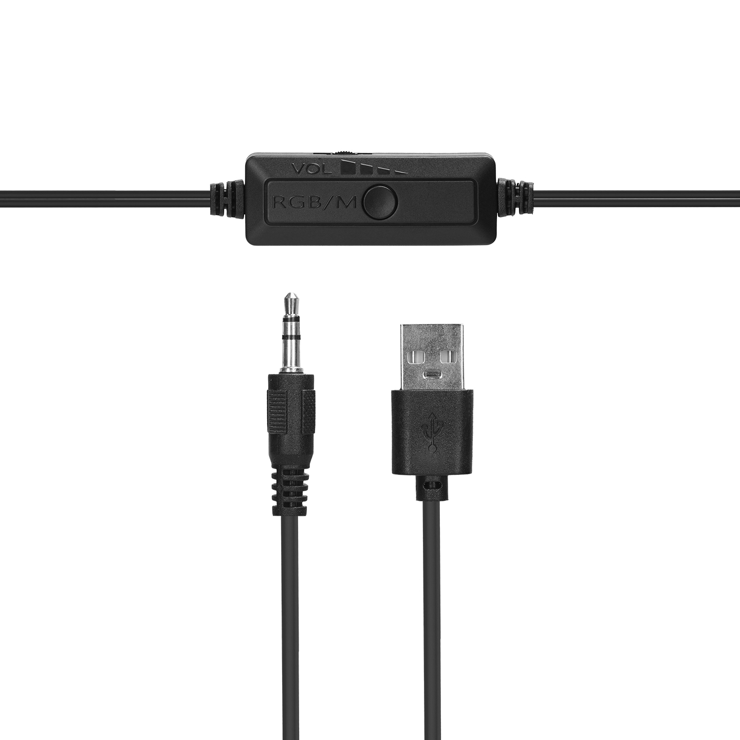 Mikado MD-180 2-0 3W X 2 Beyaz RGB Aydınlatmalı USB  3-5mm USB 5V Speaker Hoparlör